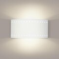 A19 Lighting Syros E26 Base Dimmable LED Wall Sconce, Bisque 1704-1LEDE26